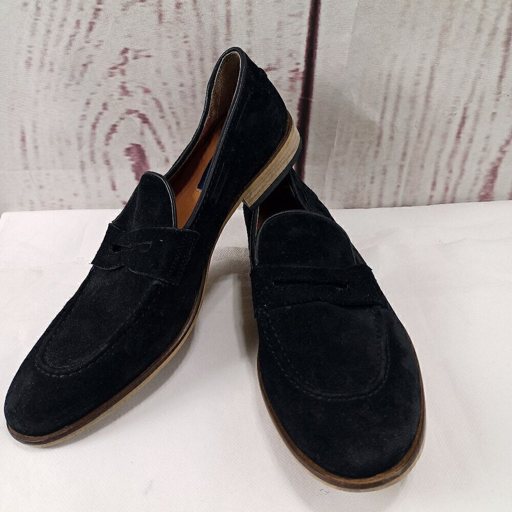 Giorgio Brutini 249371 Mens Black Suede Slip-On Dress Casual Shoes Size 10M